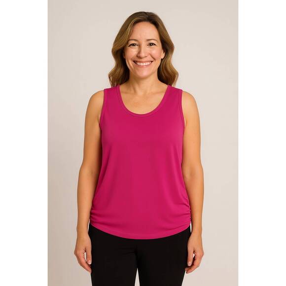 NEW SYMPLI slim fit sleeveless top in peony